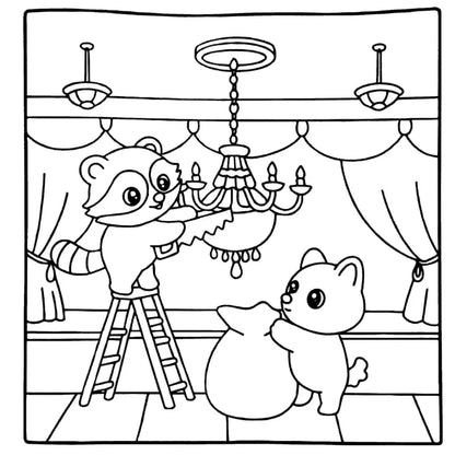 Silly Crimes: Cozy and Funny Coloring Book for Adults and Teens