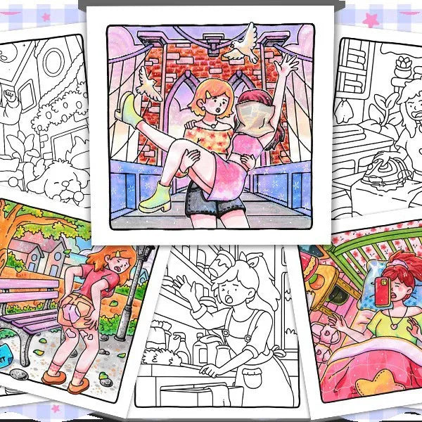 Silly Crimes: Cozy and Funny Coloring Book for Adults and Teens
