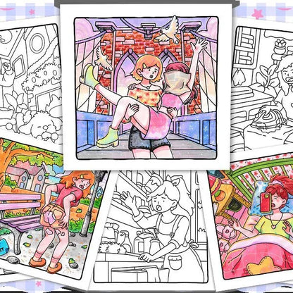 Silly Crimes: Cozy and Funny Coloring Book for Adults and Teens
