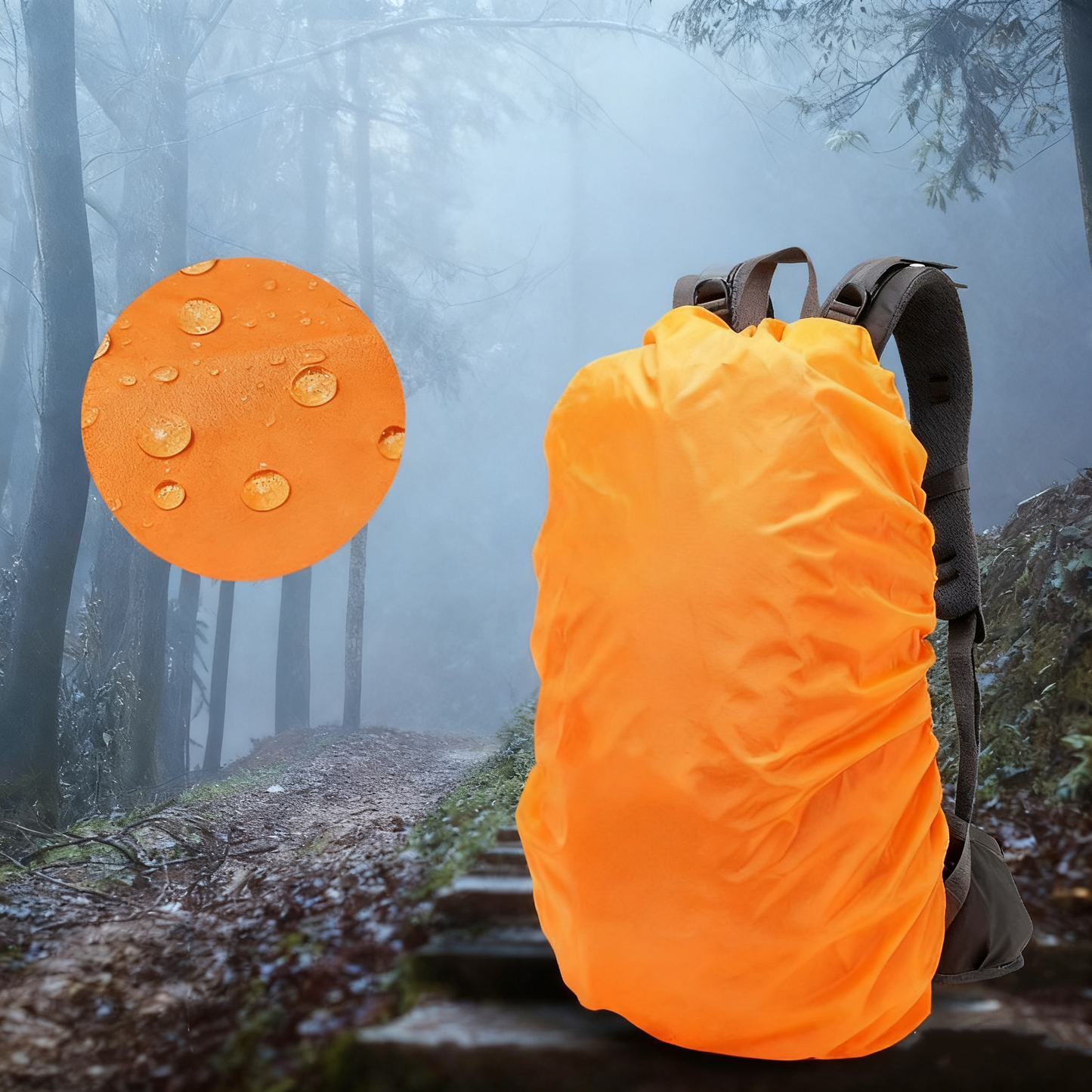 40L Waterproof Lightweight Hiking Daypack with Rain Cover