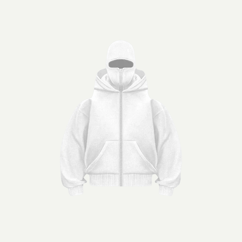 Double Hooded Zip Jacket Wind-resistant Winter Hoodies for Men