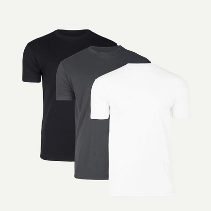 The Essential Crew Neck Tees – 3-Pack for Everyday Comfort