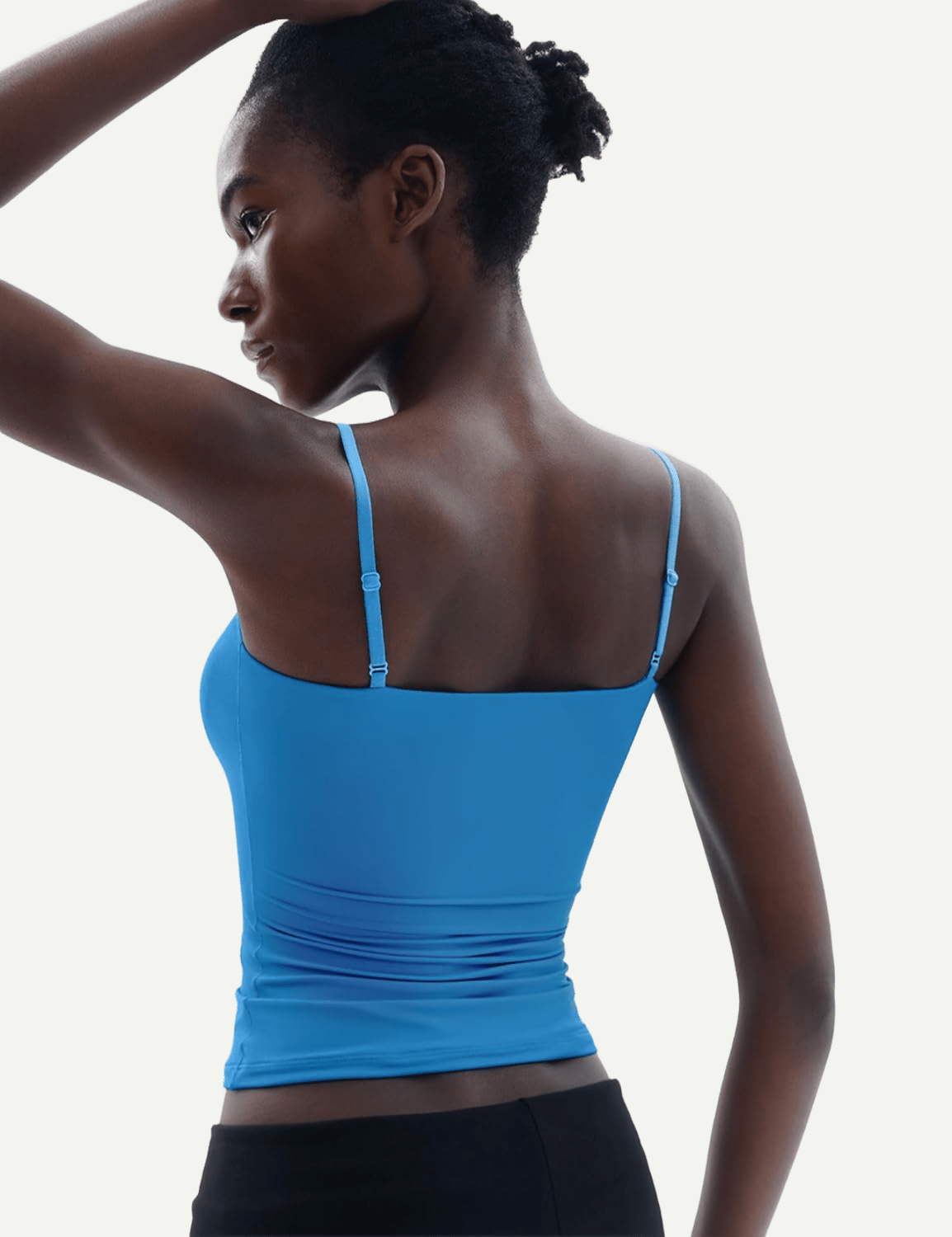 Women's Square Neck Tank Top Adjustable Spaghetti Straps Sleeveless