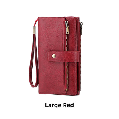 Women’s Small Tri-Fold Wallet – 18 Card Slots, Compact Design