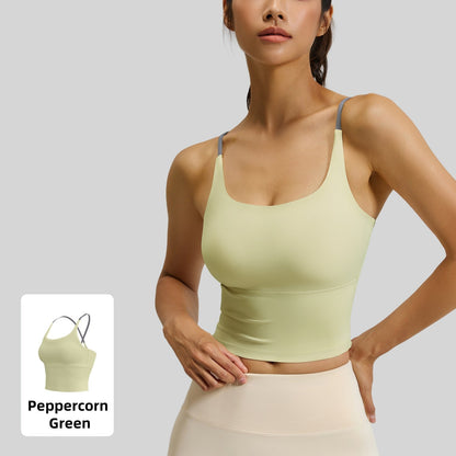 Sporty Women's Criss Cross Yoga Sports Bra