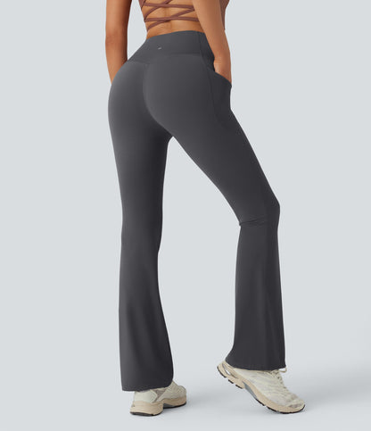 UltraSculpt™ SoCinched High Waisted Tummy Control Side Pocket Shaping Yoga Bootcut Leggings