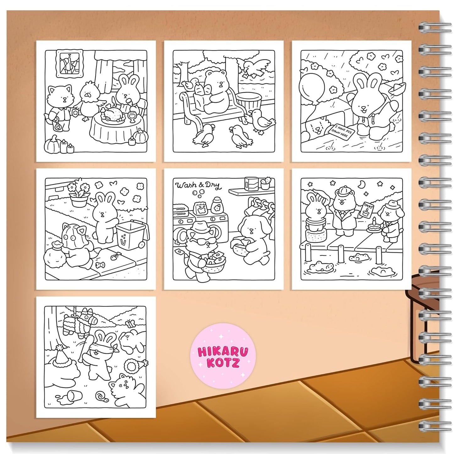 Silly Crimes: Cozy and Funny Coloring Book for Adults and Teens
