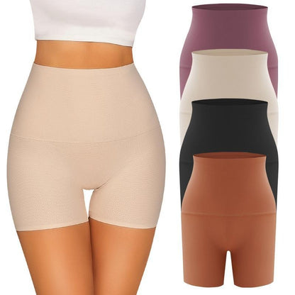 Women’s High-Waisted Seamless Boyshorts – 4-Pack Comfort Fit