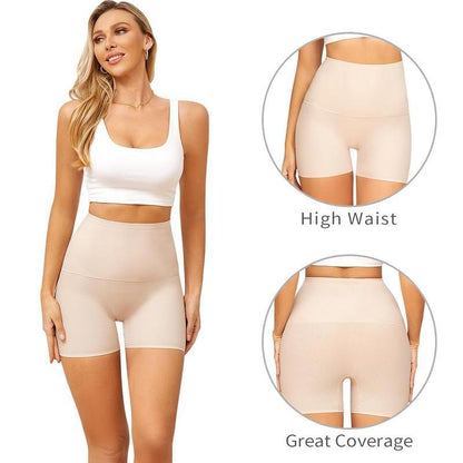 Women’s High-Waisted Seamless Boyshorts – 4-Pack Comfort Fit